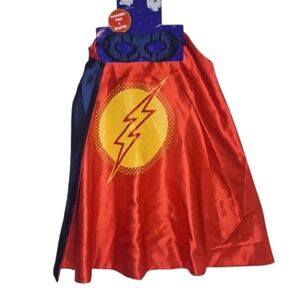 🎁Little Adventures Super Hero Cape & Mask Set Costumes Age 3-8Red Cute  Playday
